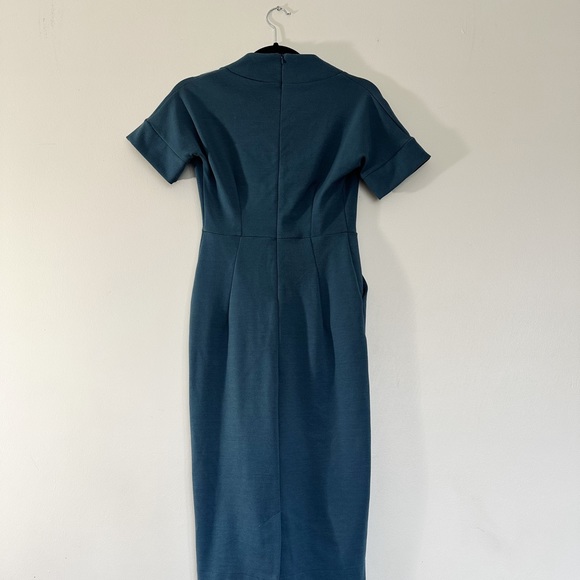 Blue formal work dress in small - Picture 6 of 7
